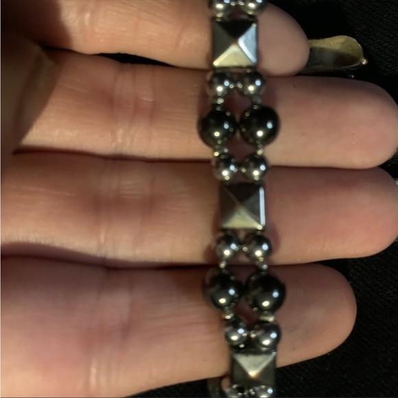 ONE OF A KIND: Black and Pink Beaded Stretch Watch - Picture 8 of 16